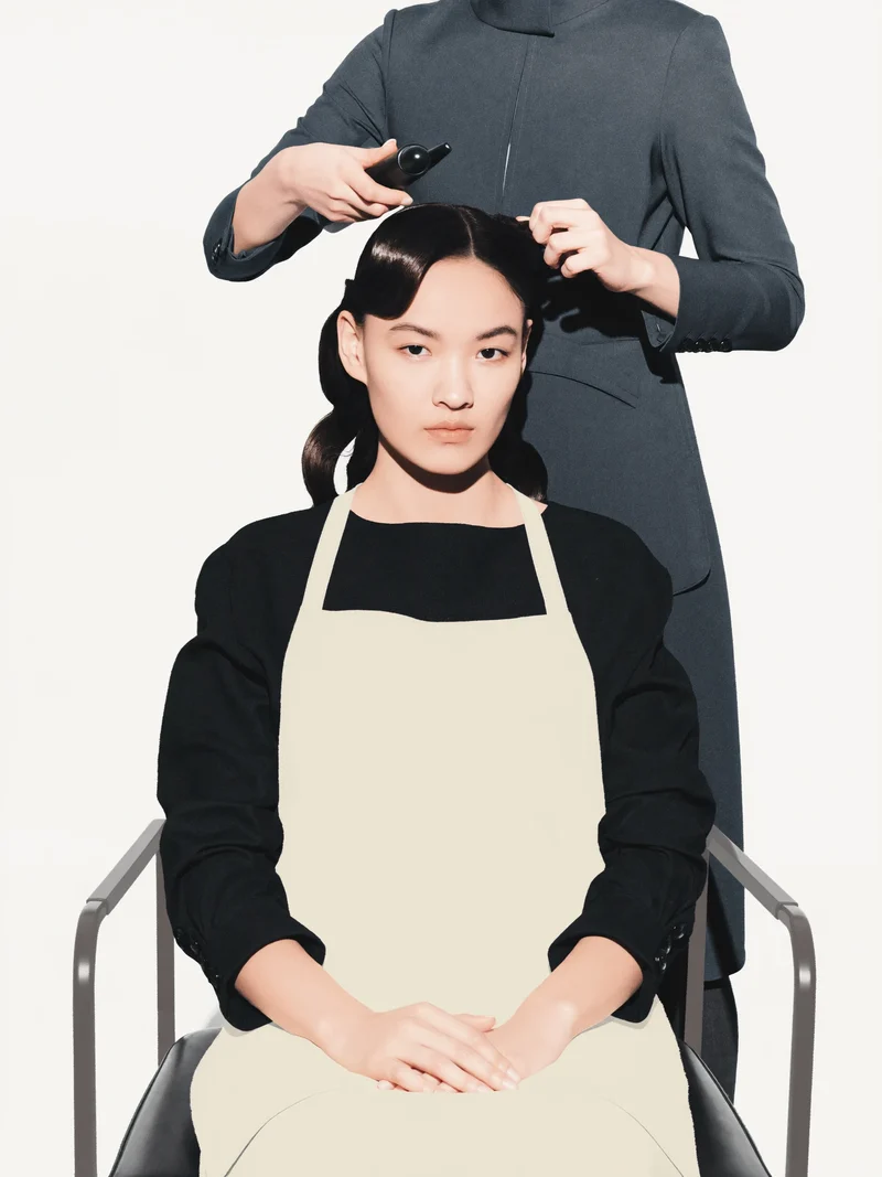 Illustration: Haarstyling mit eigener modischer Richtung